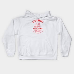 Hell's Kitchen Lawyers Social (red text) Kids Hoodie